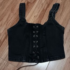Black corset top